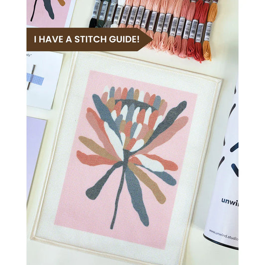 Light Gray Stickset- Pink Ice Protea