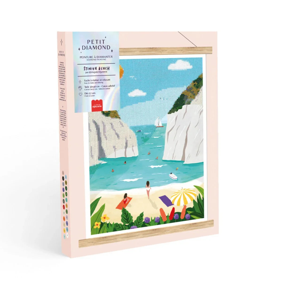 Light Gray Diamond Painting Set - Stiniva Beach