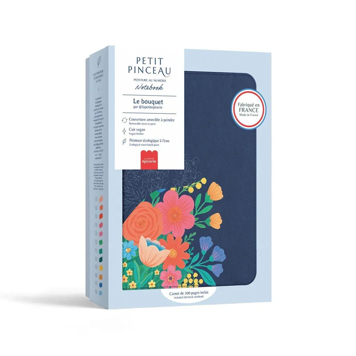 Dark Slate Gray Malen nach Zahlen - Notizbuch Blumenstrauß