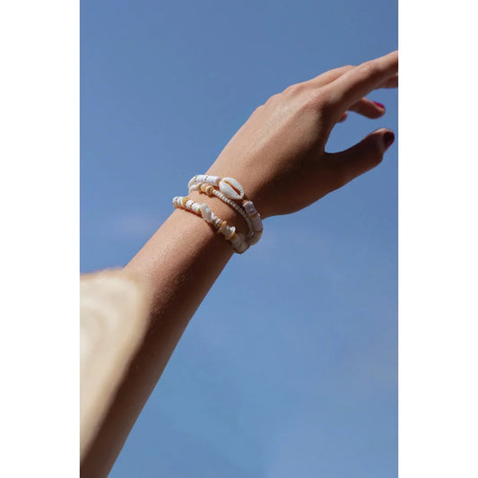 Light Slate Gray DIY Set 07 - Perlenarmbänder Heishi