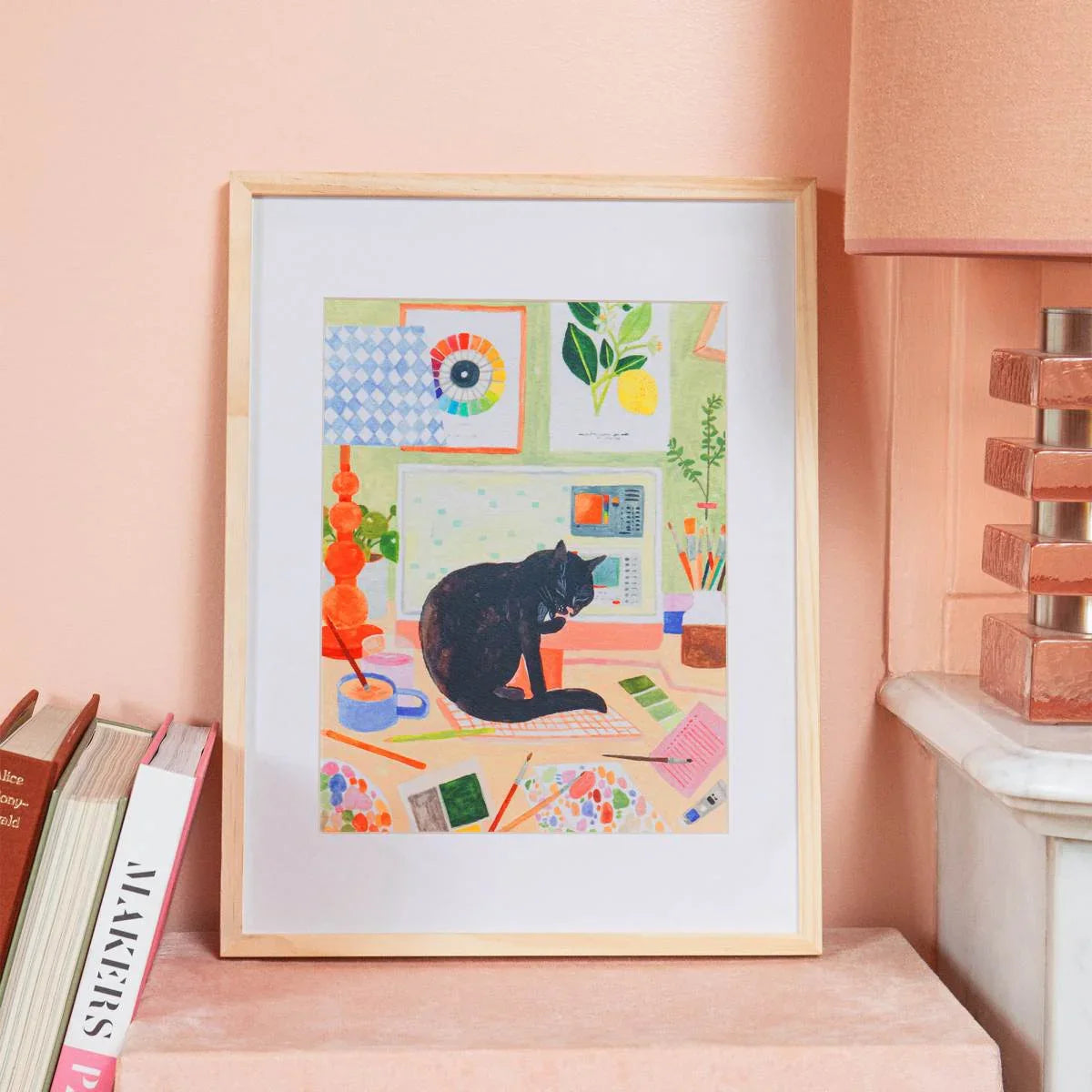 Light Gray Malen nach Zahlen Set - Die Katze