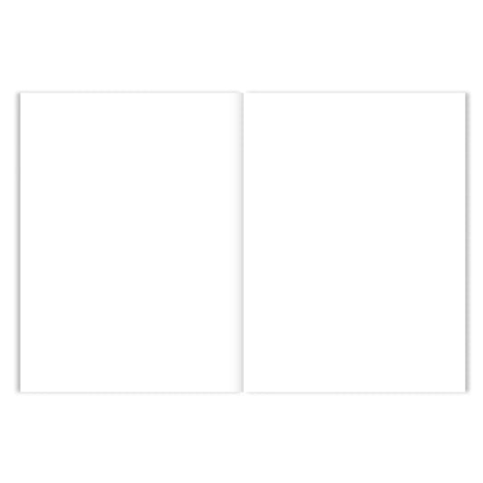 Gray A-Journal Skizzenbuch Blau - Blanko Zeichenblock für Künstler