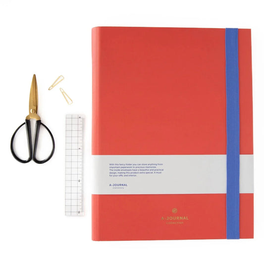 Tomato A-Journal Akkordeon-Ordner Coral - 10 Fächer mit Gummiband