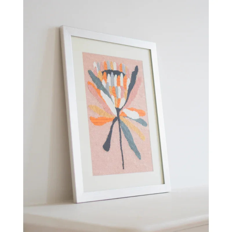 Light Gray Stickset- Pink Ice Protea