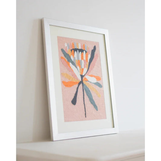 Light Gray Stickset- Pink Ice Protea