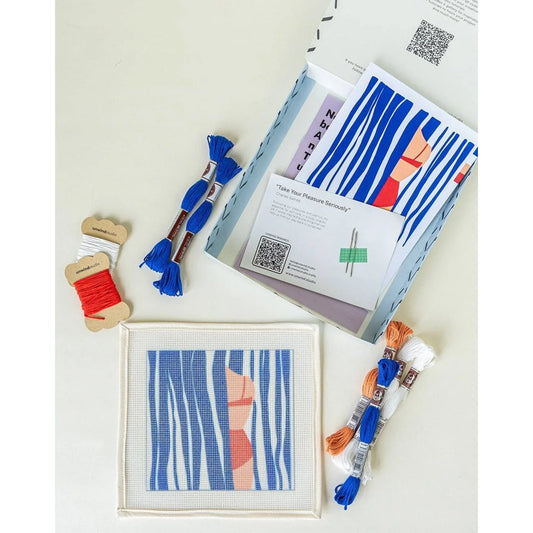 Light Gray Stickset - Sonnenbrillenetui Strand