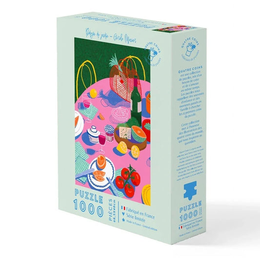 Puzzle Picknick im Garten - 1000 Teile - Bild 1