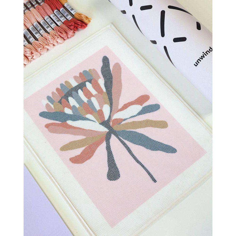 Light Gray Stickset- Pink Ice Protea