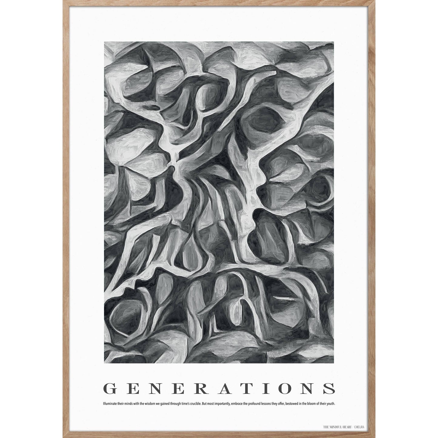 Dark Gray Generations-Plakat: 50 x 70 cm