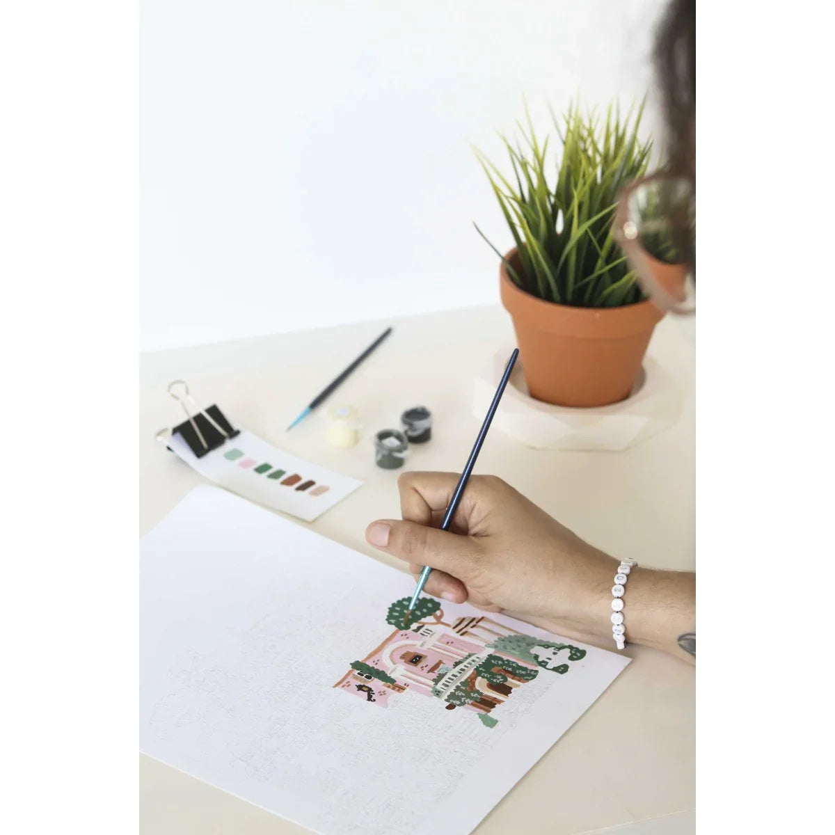 Light Gray Malen nach Zahlen Set - Rom