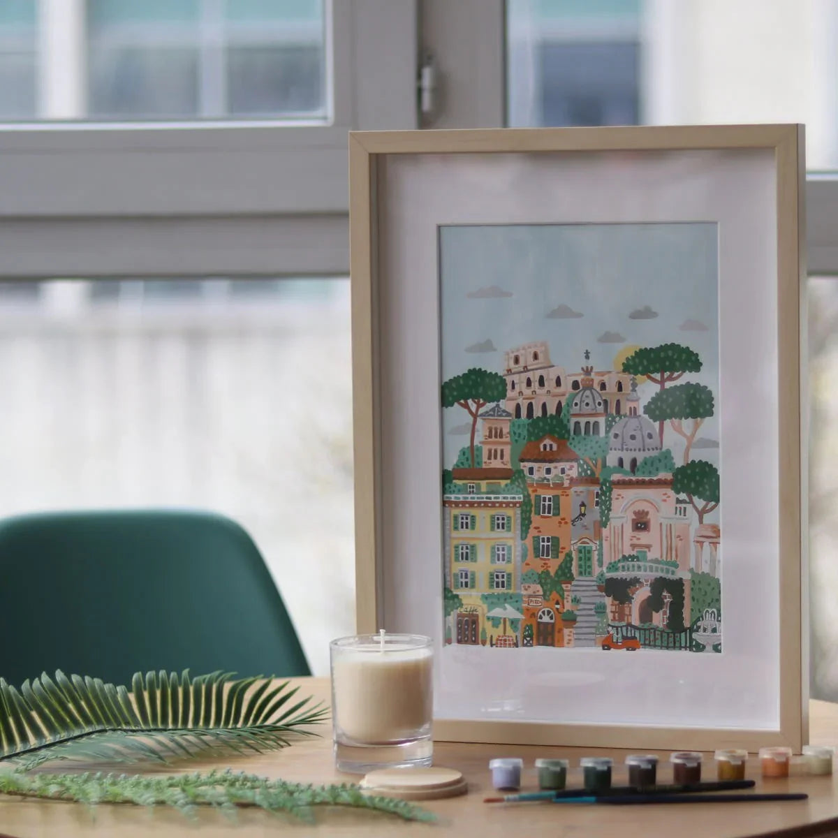 Light Slate Gray Malen nach Zahlen Set - Rom