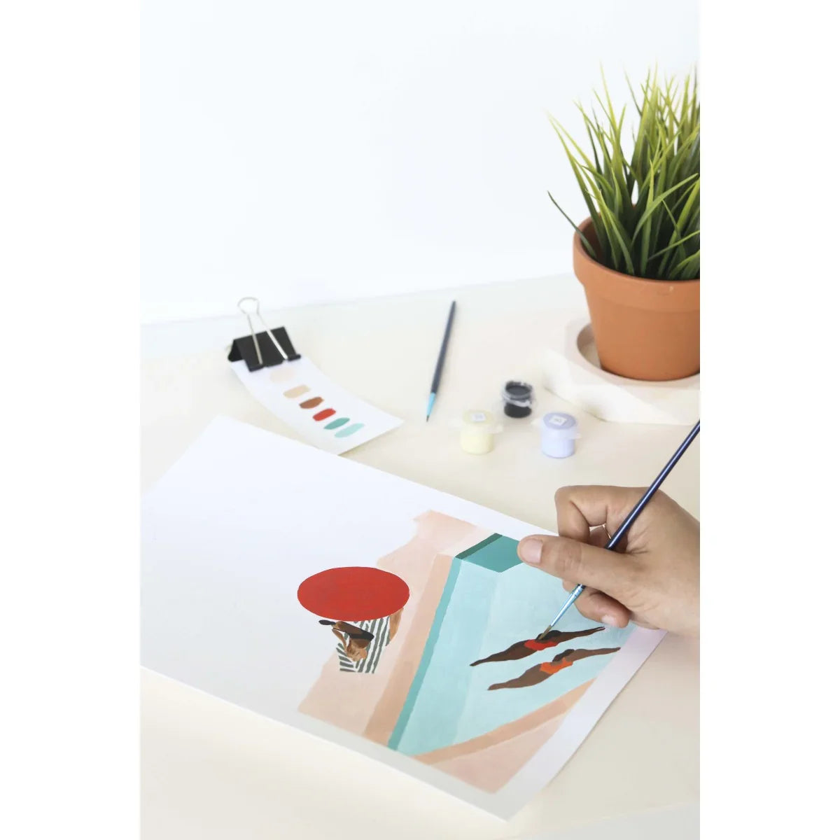 White Smoke Malen nach Zahlen Set - St Barthélemy