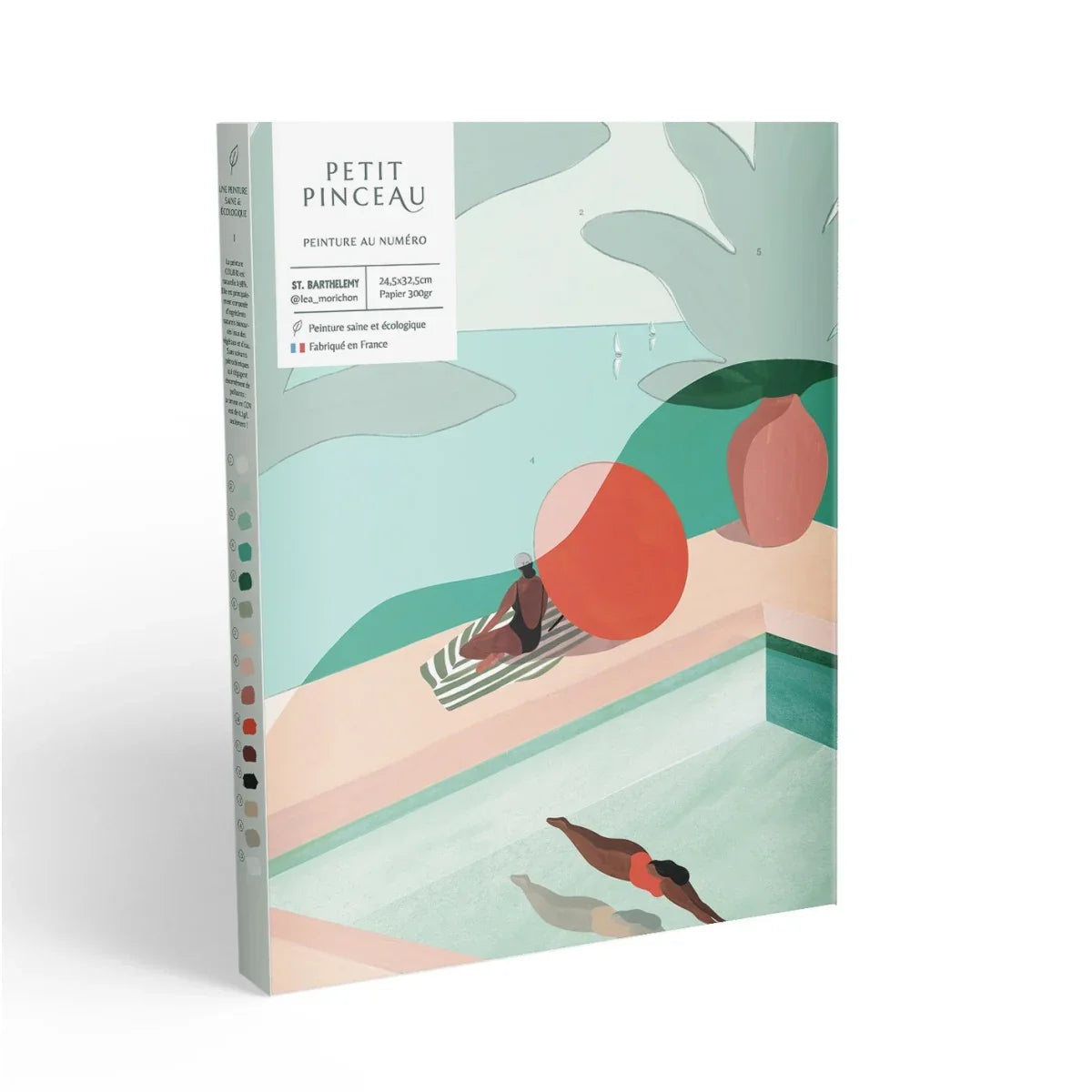 Light Gray Malen nach Zahlen Set - St Barthélemy