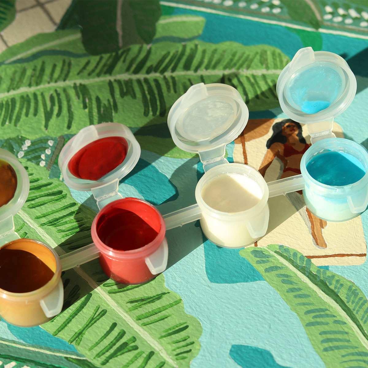 Dark Sea Green Malen nach Zahlen Set - Tagträume