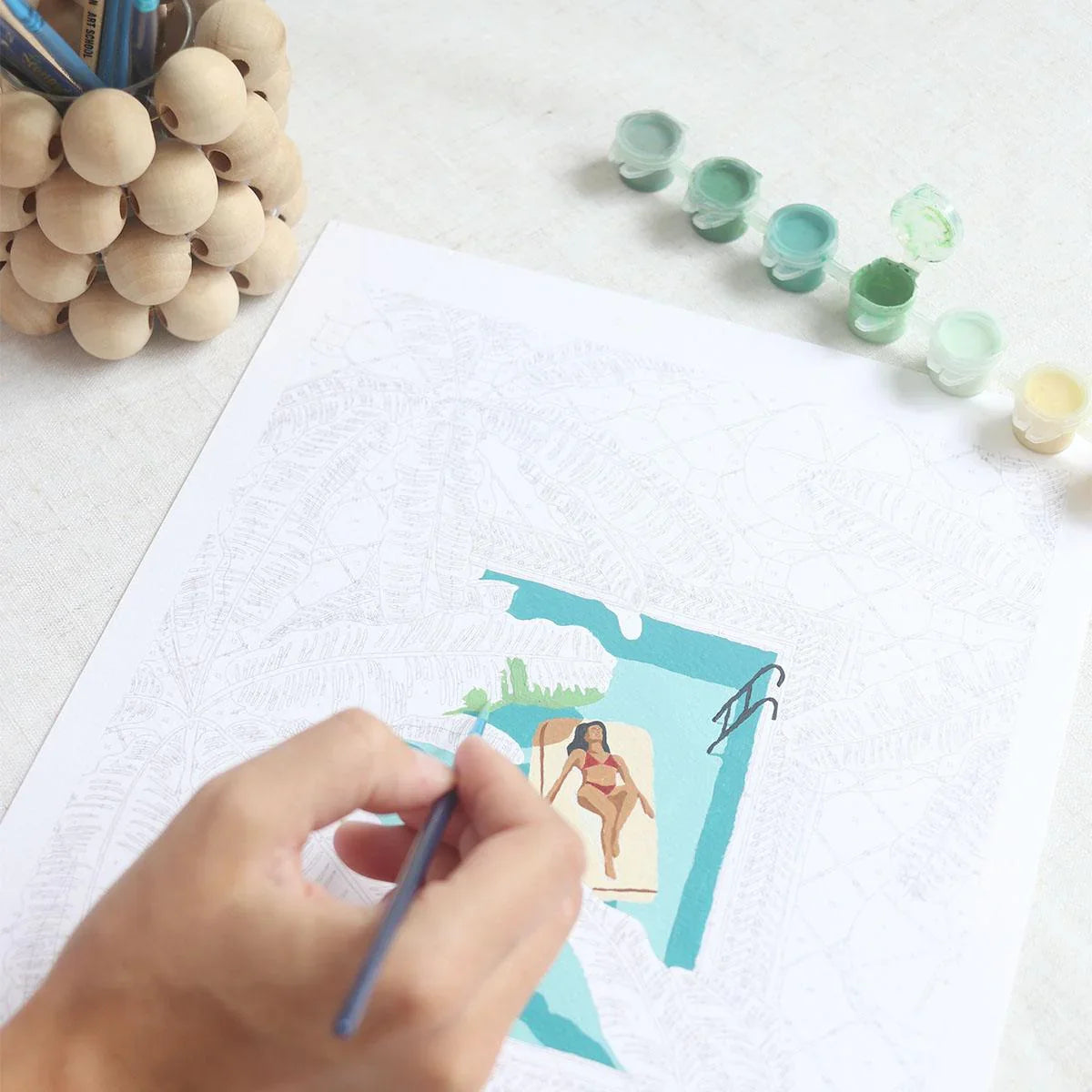 Lavender Malen nach Zahlen Set - Tagträume