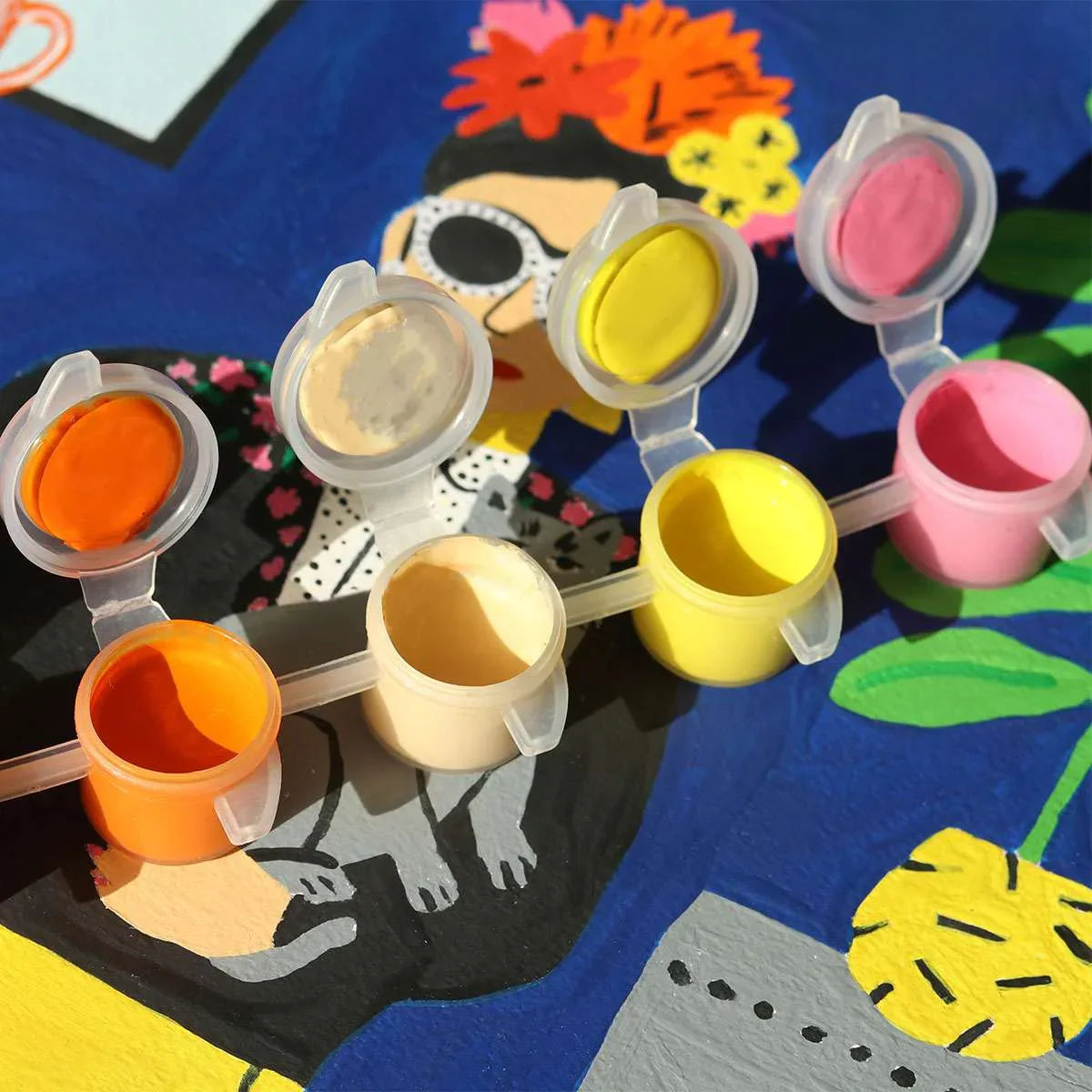 Sandy Brown Malen nach Zahlen Set - Das Katzenmädchen