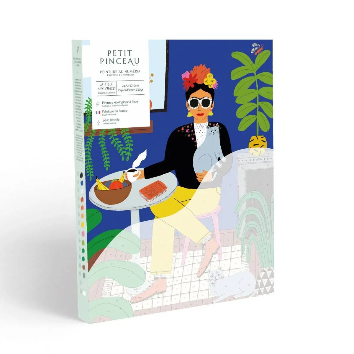 Dark Slate Gray Malen nach Zahlen Set - Das Katzenmädchen