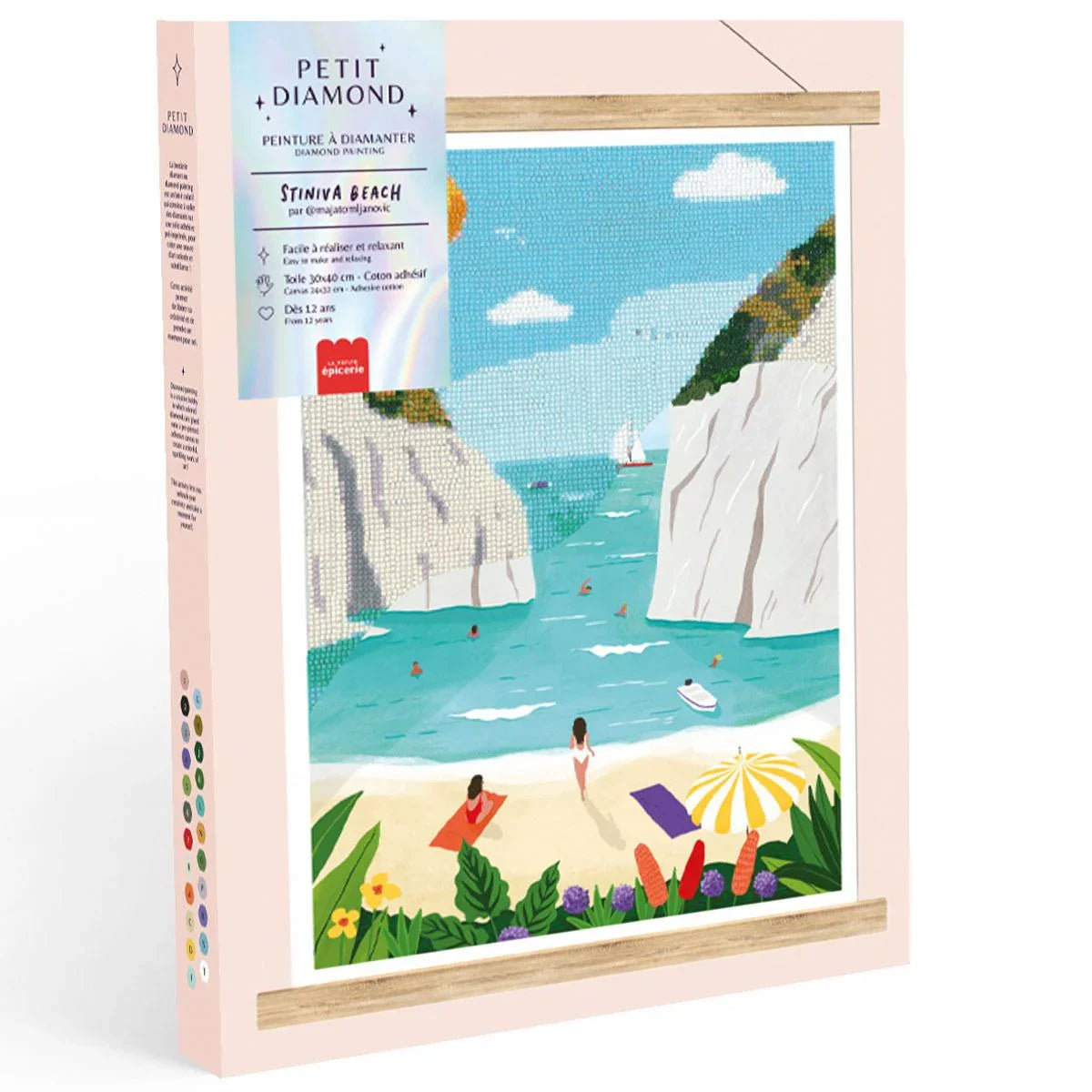Light Gray Diamond Painting Set - Stiniva Beach