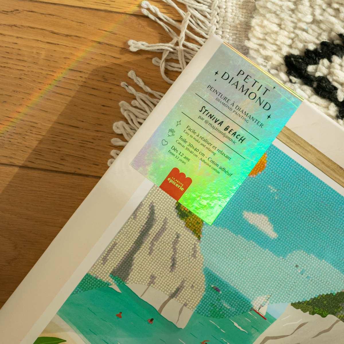 Dark Sea Green Diamond Painting Set - Stiniva Beach