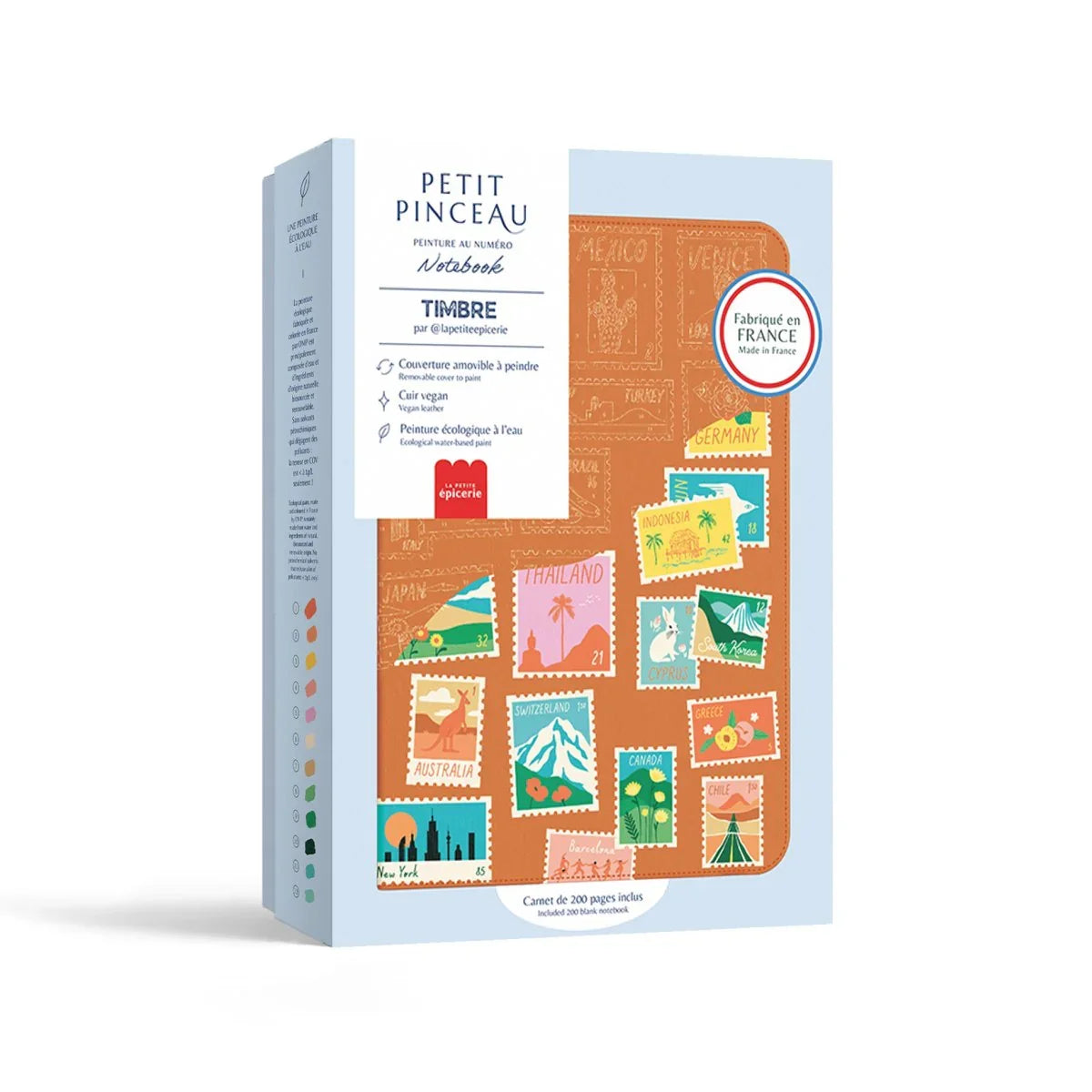 Light Gray Malen nach Zahlen - Notizbuch Travel Book