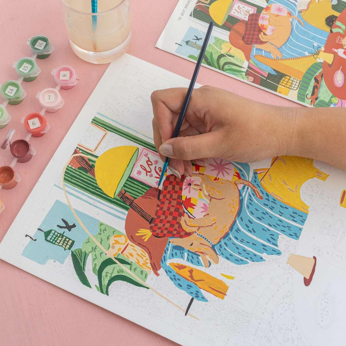 Gray Malen nach Zahlen Set - Zu Hause