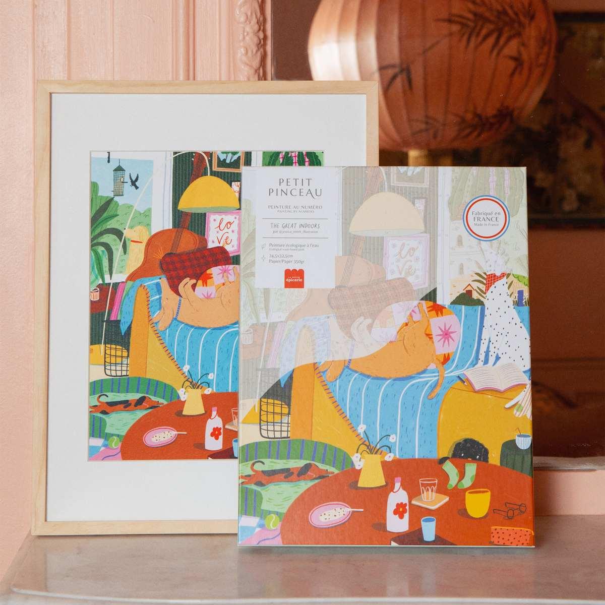 Gray Malen nach Zahlen Set - Zu Hause