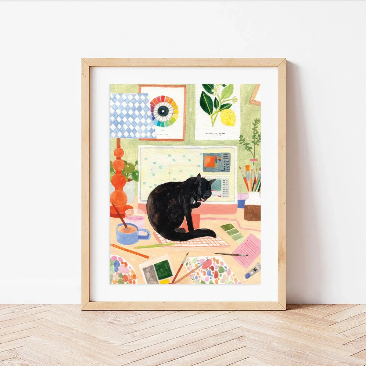 Antique White Malen nach Zahlen Set - Die Katze