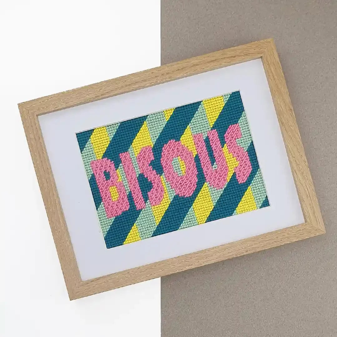 Light Gray Stickpackung - DIY - KÜSSE