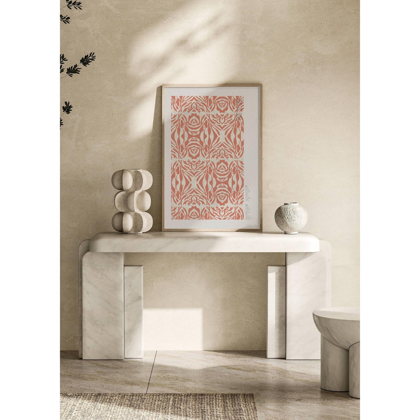 Rosy Brown Ego gegen. Soul Poster: 50 x 70 cm