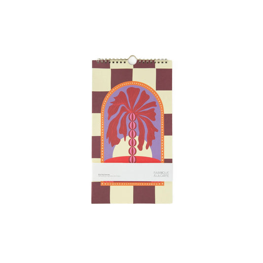 Light Gray Fabrique Geburtstagskalender Palmtree Checkered - Immerwährend