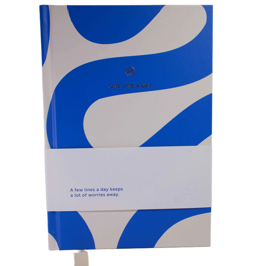 A-Journal 5-Jahres-Tagebuch One Line a Day - Flow Blue