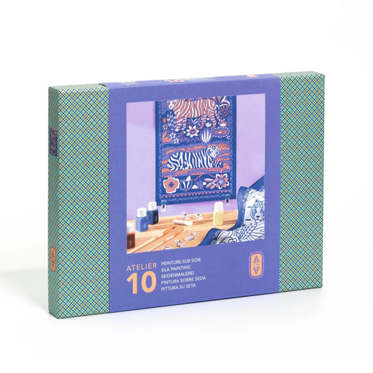 Dark Gray Atelier 10, Seidenmalerei Tiger