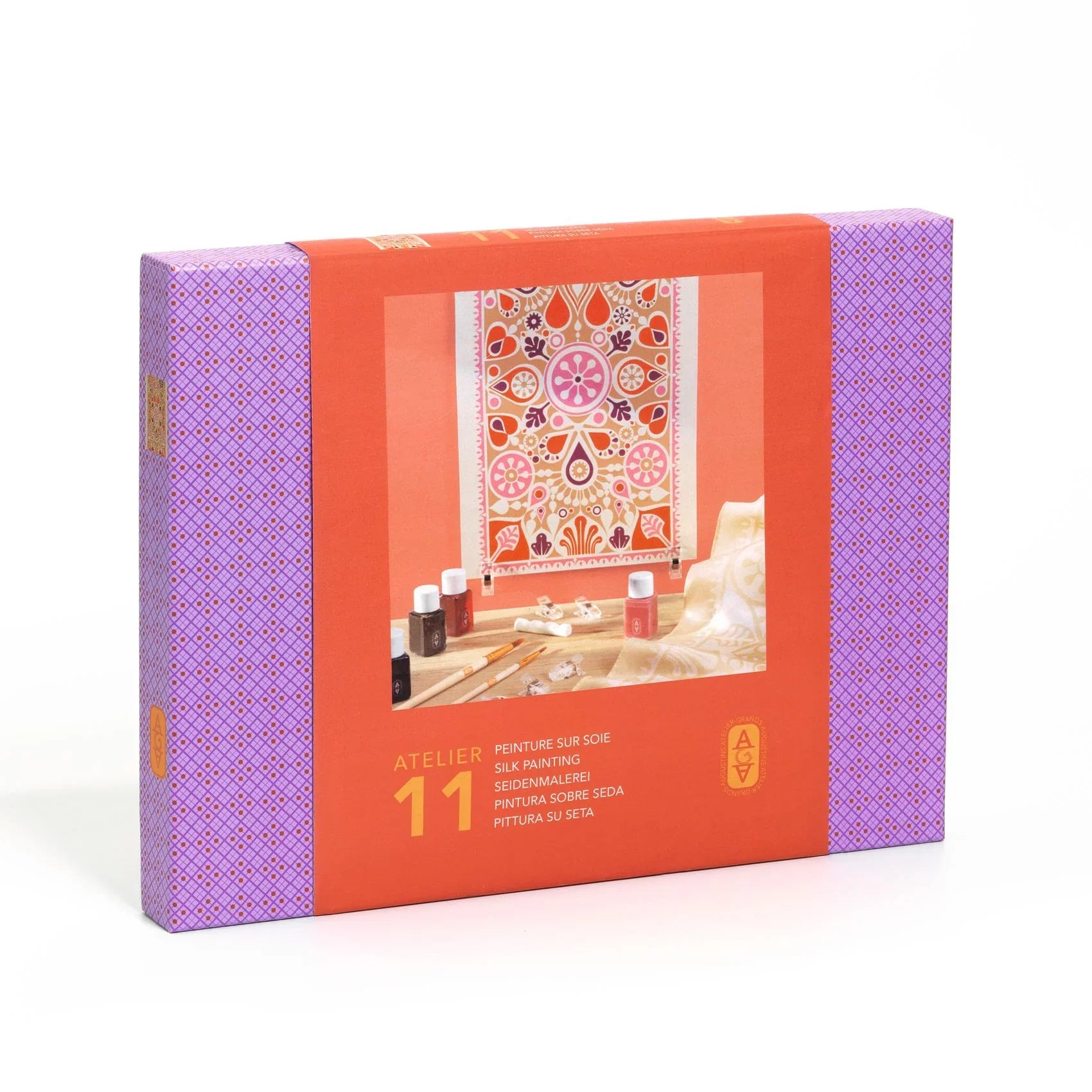 Rosy Brown Atelier 11, Seidenmalerei Blumen