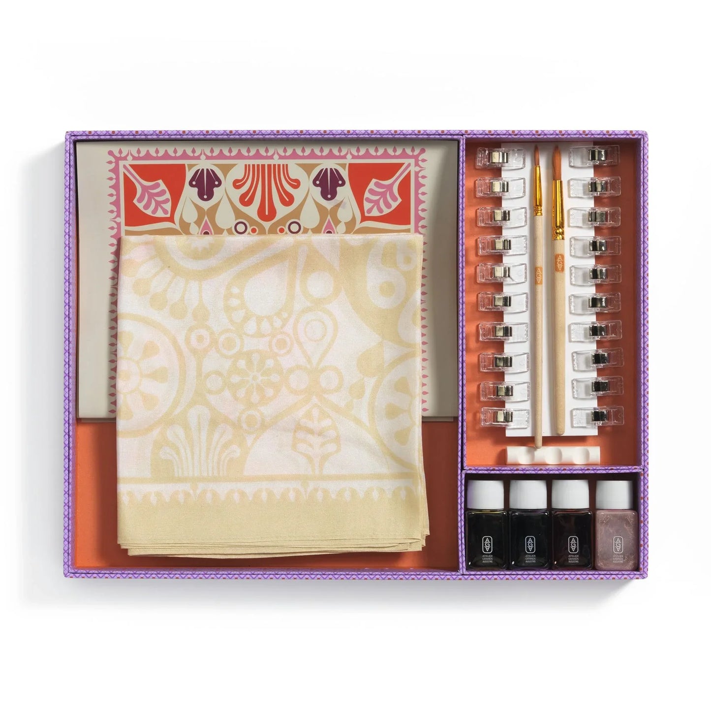 Light Gray Atelier 11, Seidenmalerei Blumen