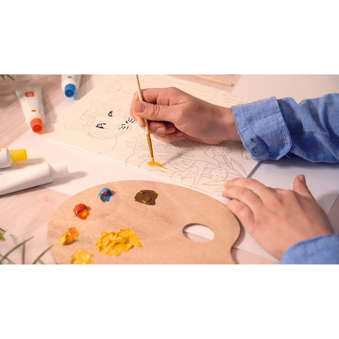 Light Pink Atelier 22, Malerei Tiger