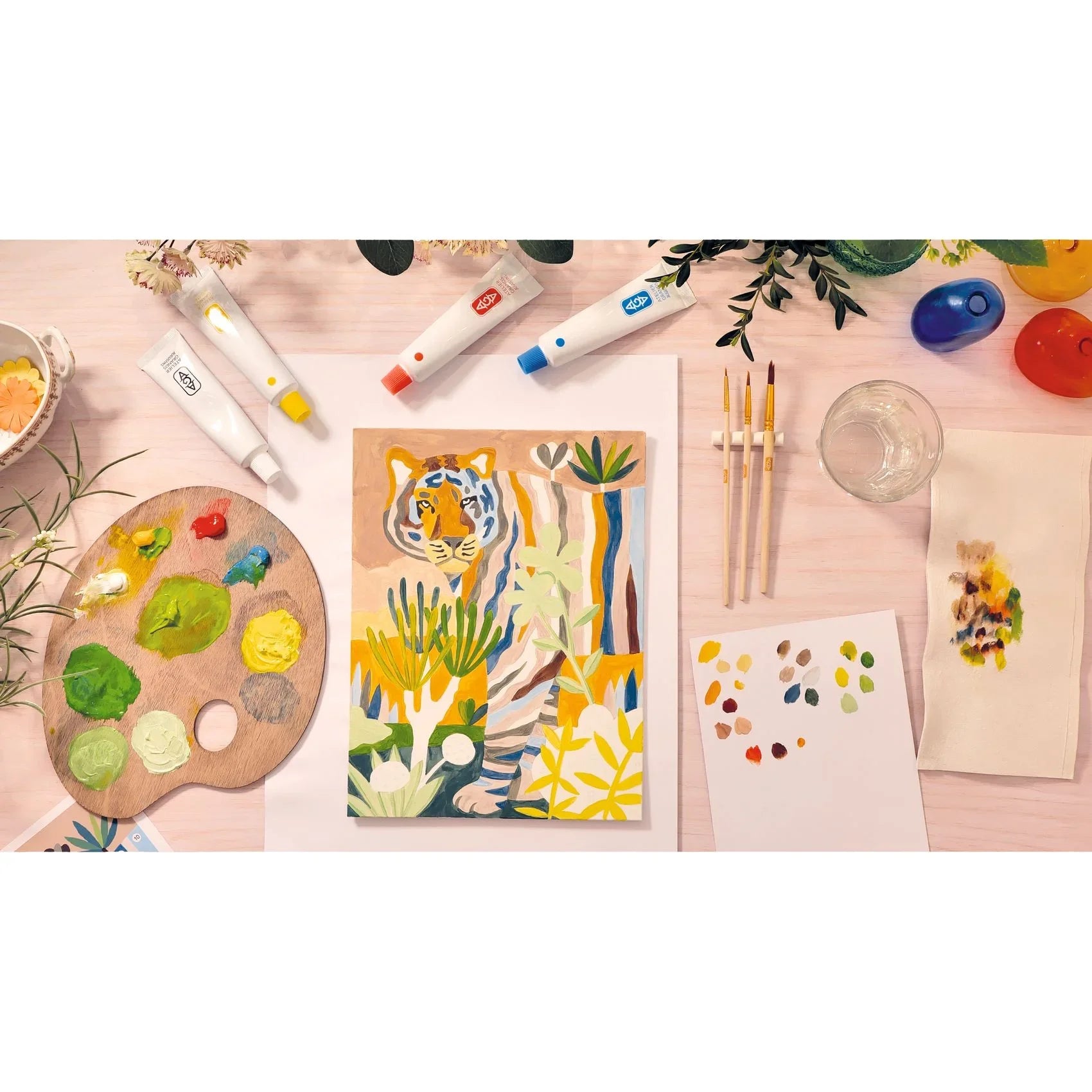 Wheat Atelier 22, Malerei Tiger