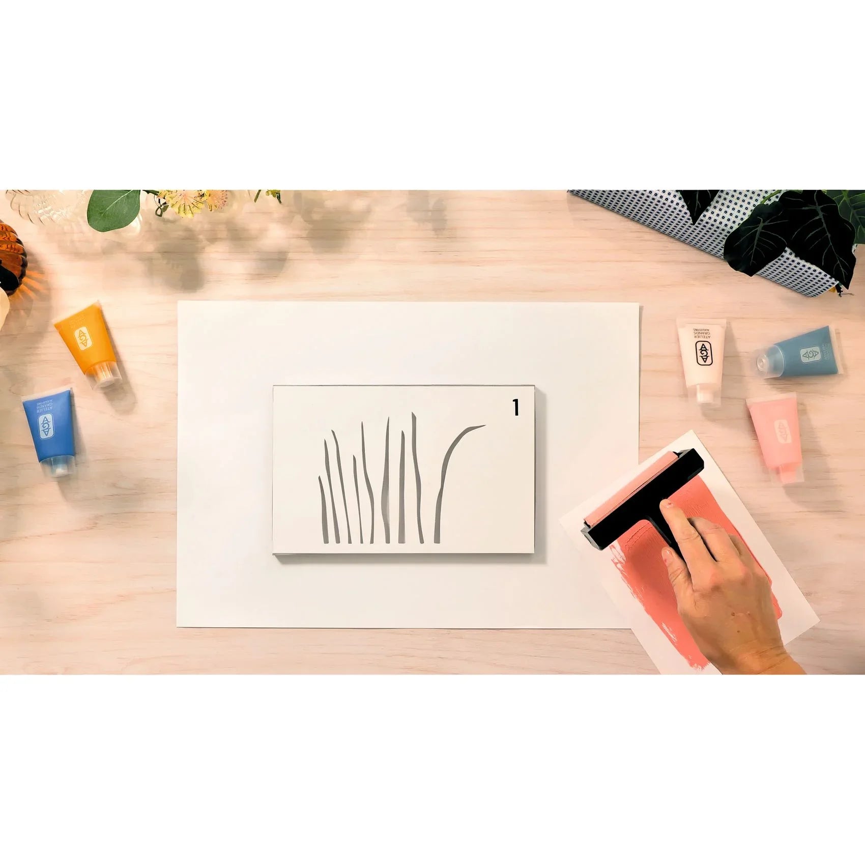 Wheat Atelier 47, Gel-Druck Panther