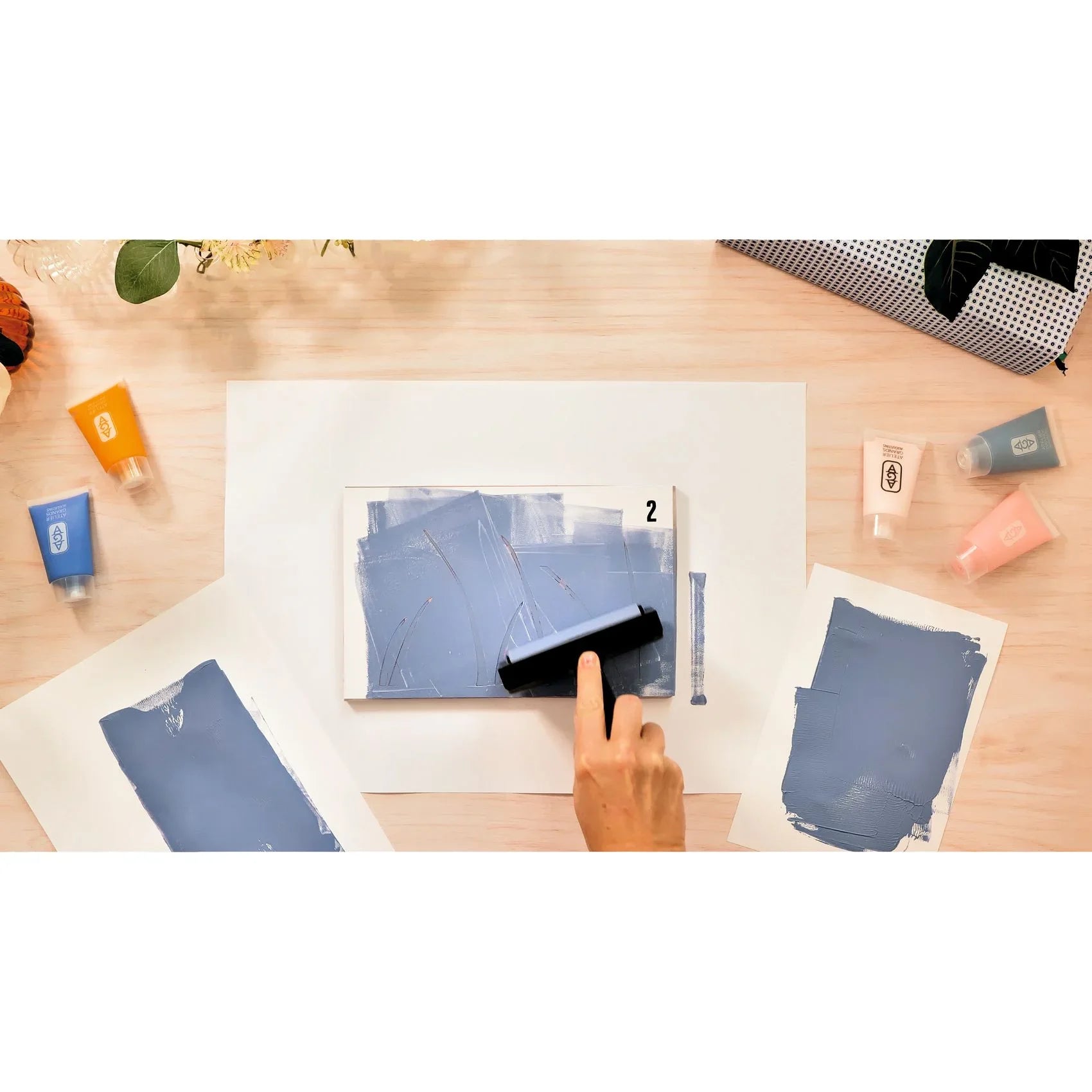 Light Gray Atelier 47, Gel-Druck Panther