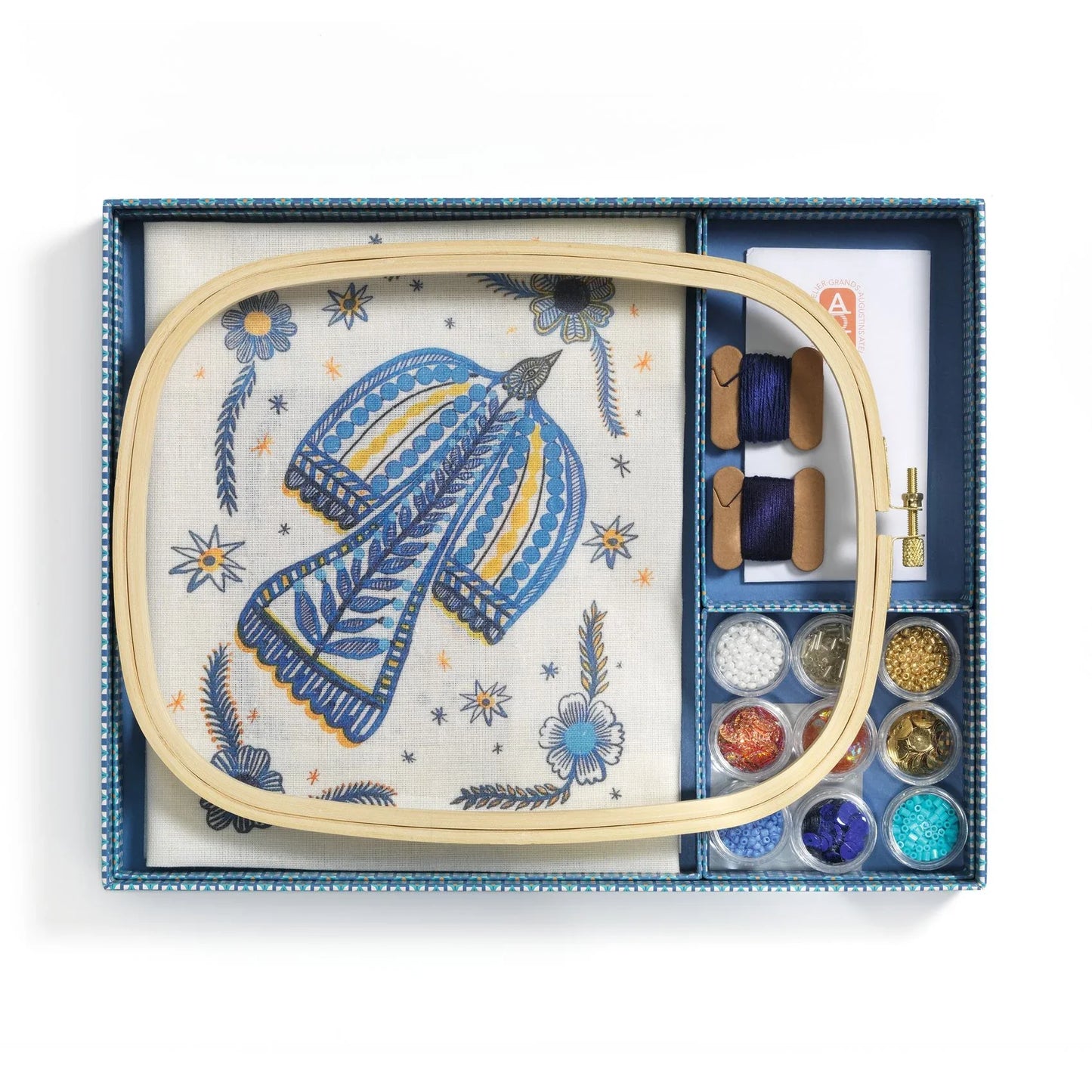 Dark Slate Gray Atelier 59, Perlenstickerei Vogel