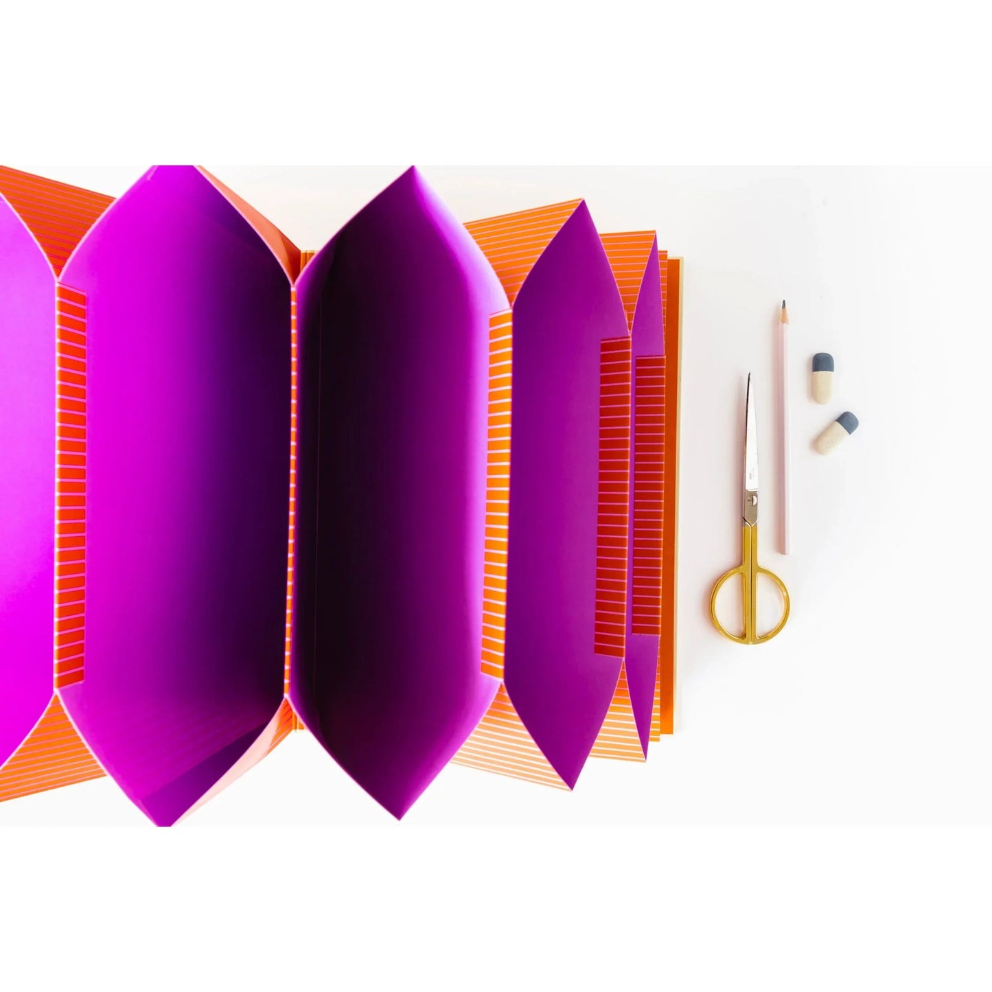 Dark Magenta A-Journal Akkordeon-Mappe - Erinnerungsordner für Dokumente