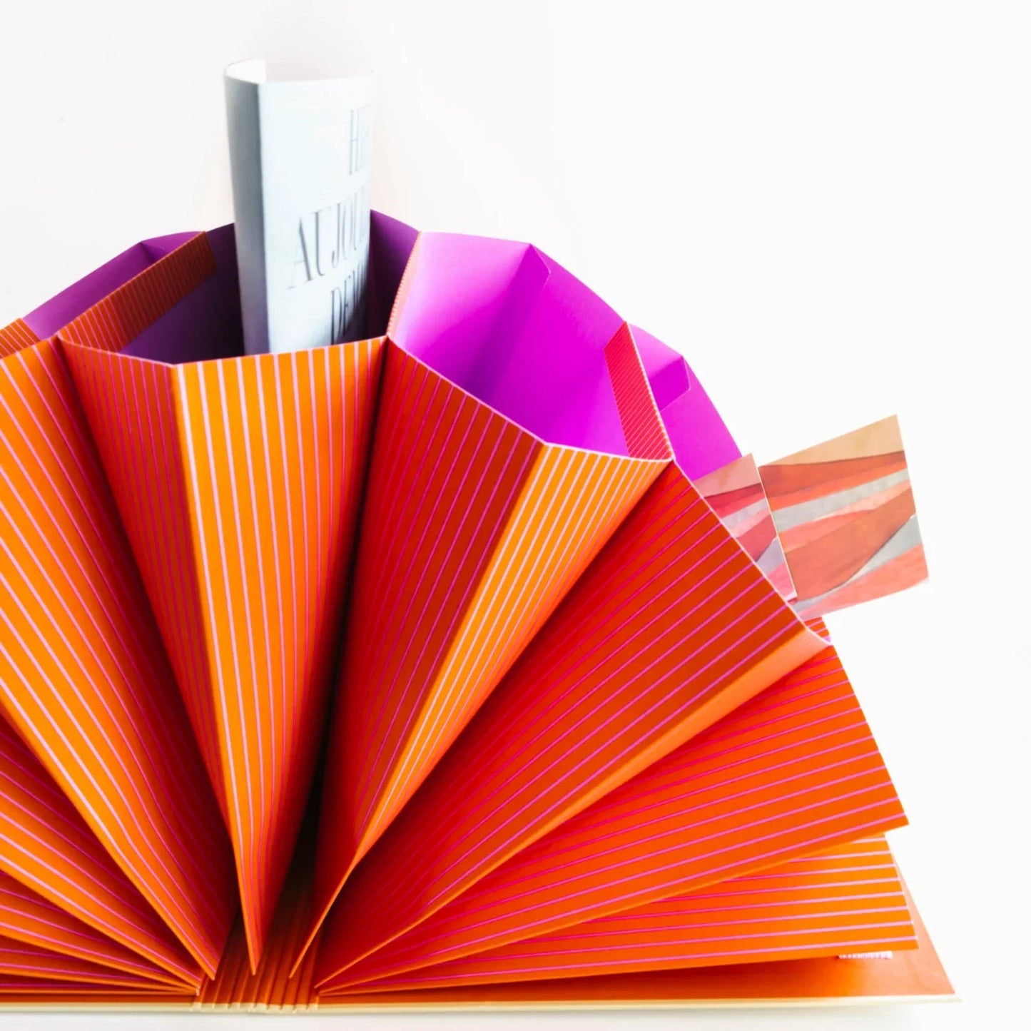 Firebrick A-Journal Akkordeon-Mappe - Erinnerungsordner für Dokumente