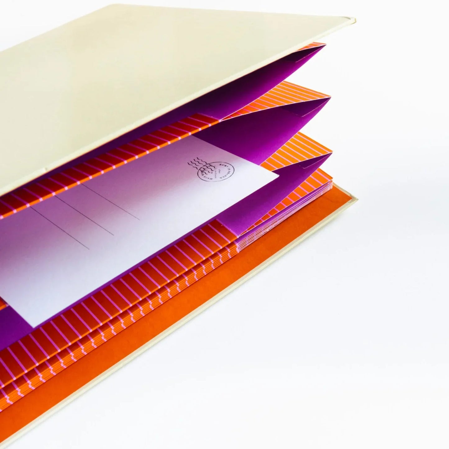 Brown A-Journal Akkordeon-Mappe - Erinnerungsordner für Dokumente