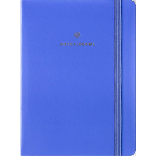 Royal Blue A-Journal Skizzenbuch Blau - Blanko Zeichenblock für Künstler