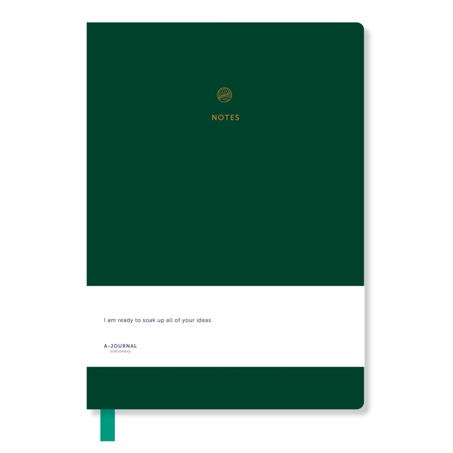 Dark Green A-Journal A6 Notizbuch Dunkelgrün - Hardcover Soft-Touch