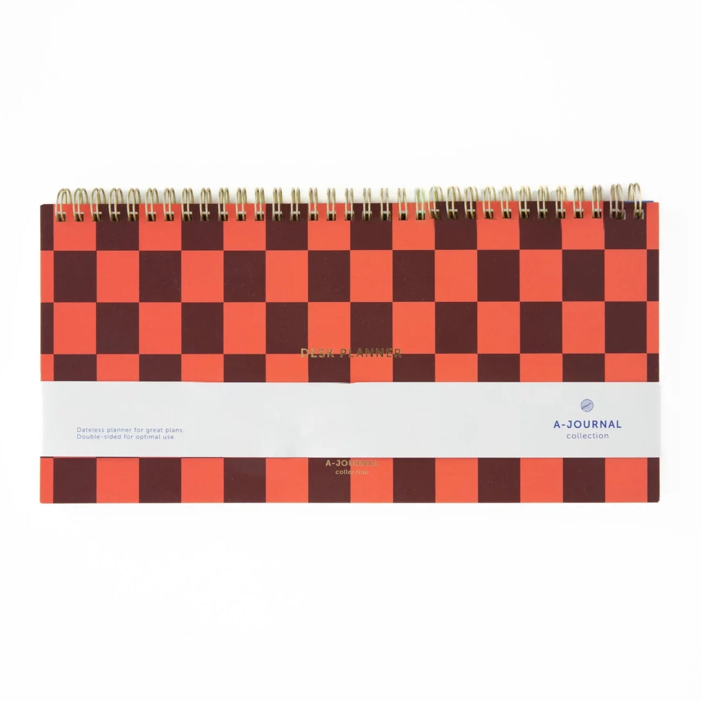 Sienna A-Journal Spiral-Abreißplaner Checkered - Wochenplaner Karo