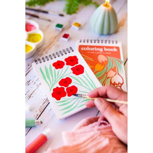 Malbuch A6 - Floral - Bild 2