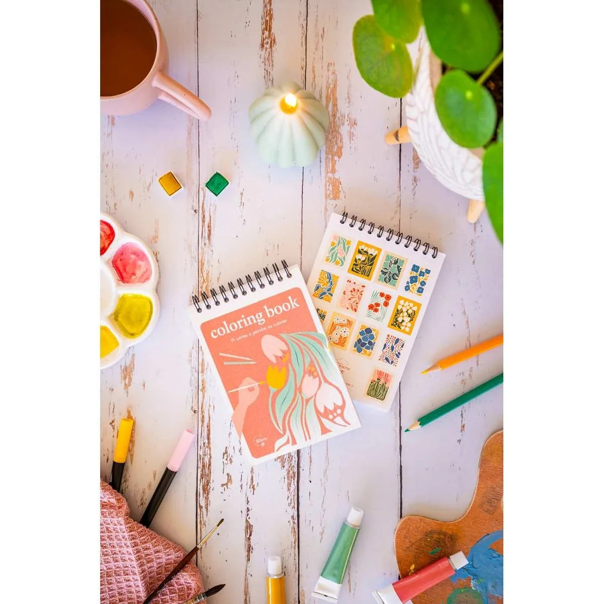 Malbuch A6 - Floral - Bild 3