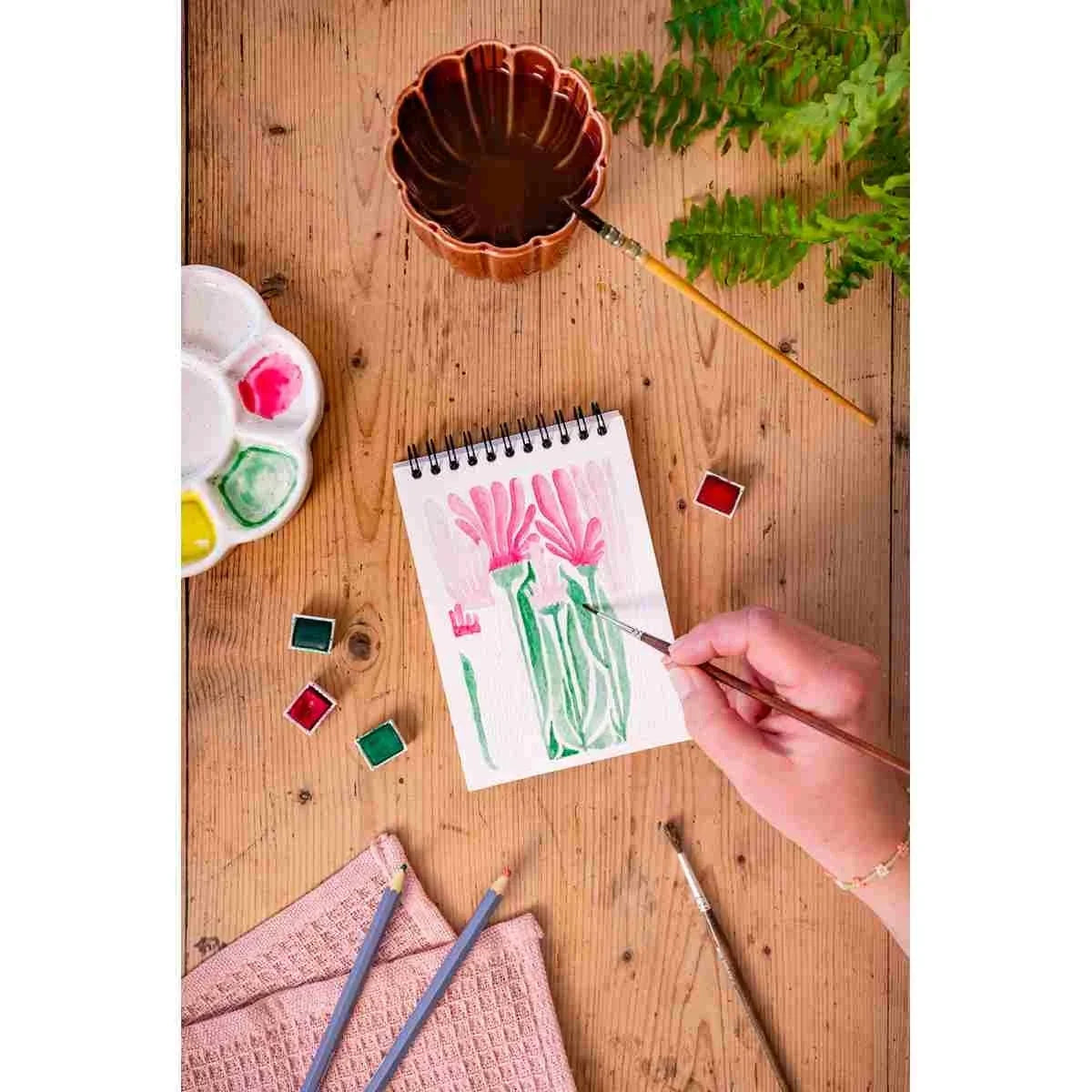 Malbuch A6 - Floral - Bild 4