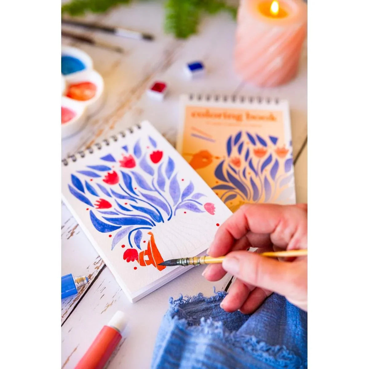 Malbuch A6 - Floral 2 - Bild 2
