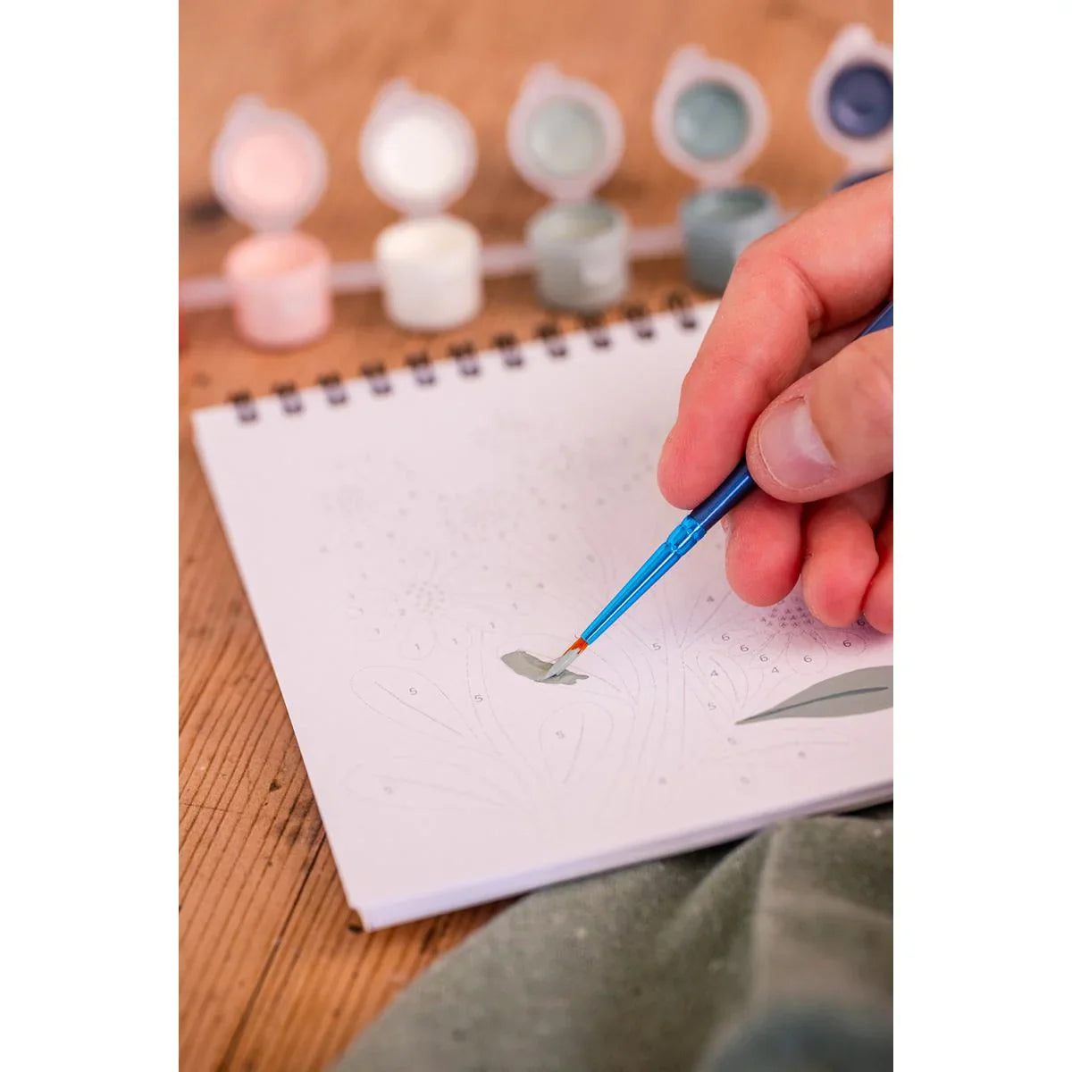 Rosy Brown Malen nach Zahlen - Feldblumen